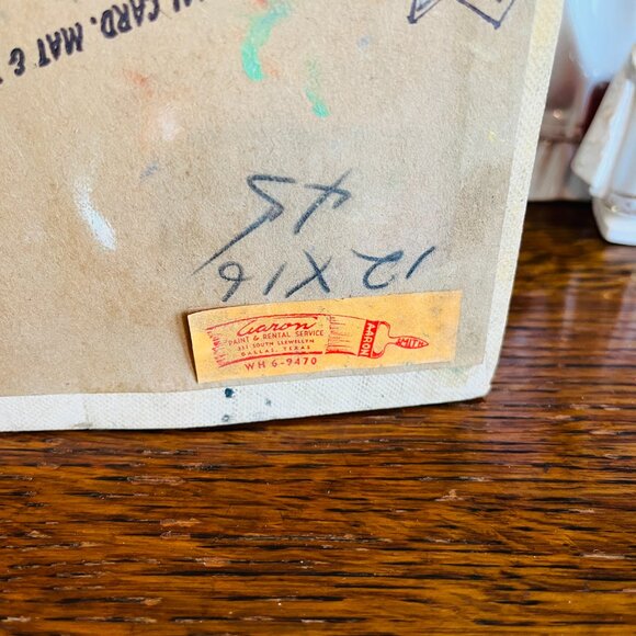 Original 1960's Oil painting of cool looking man - Picture 5 of 17